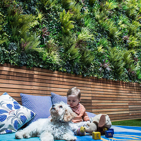 Unique Three-Panel Privacy Wall Garden System Solution